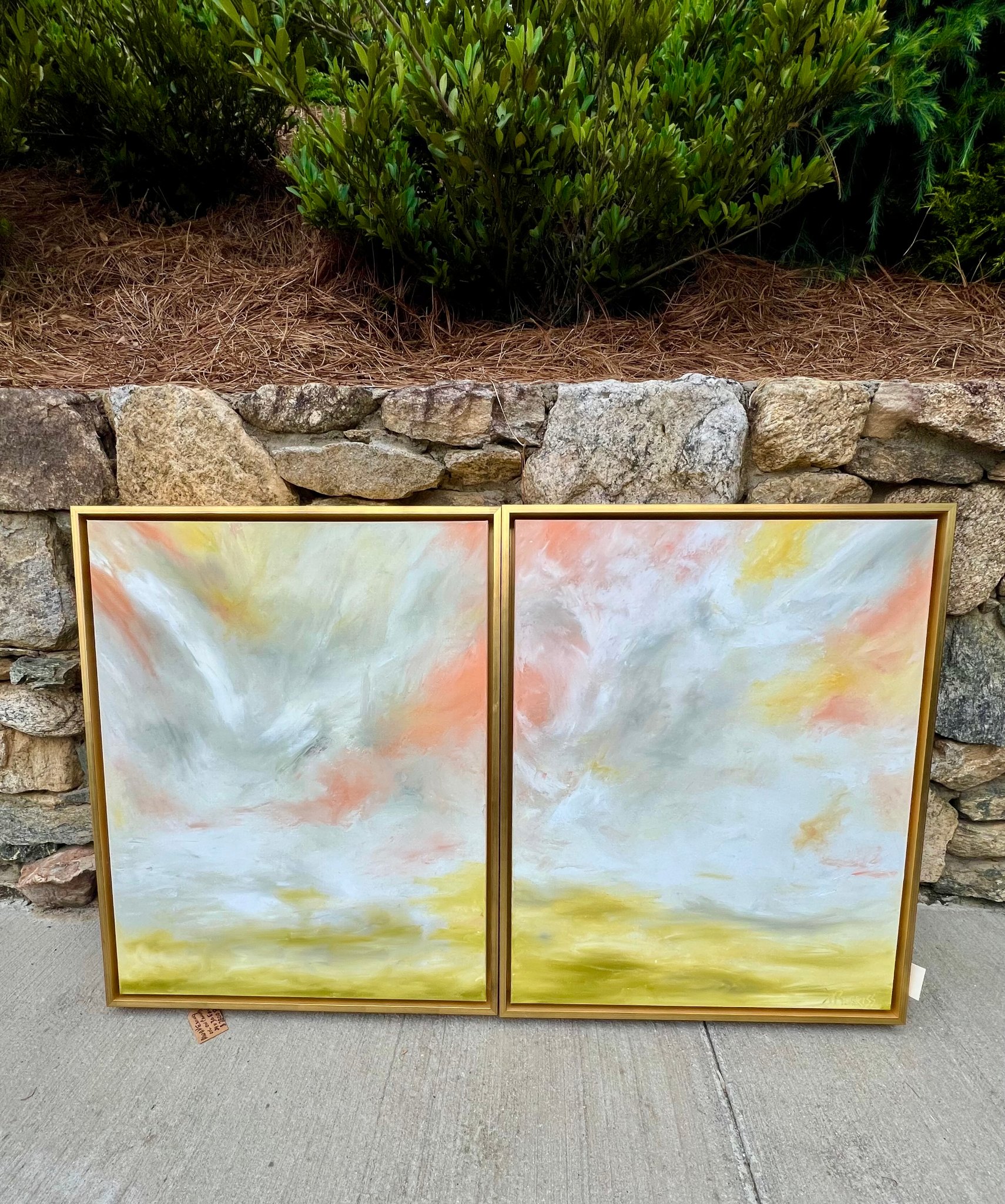 Sunrise Diptych — original oil painting by Jay Burriss / Franklin Studios