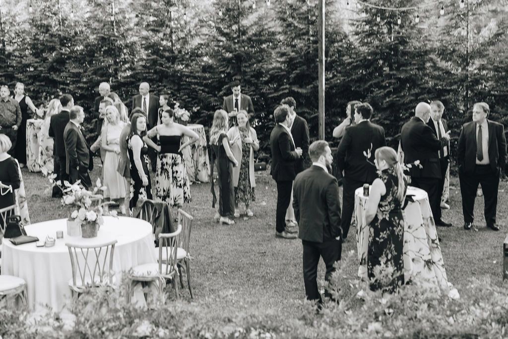 Wedding party at The Saluda Inn — NC mountains hotel wedding venue