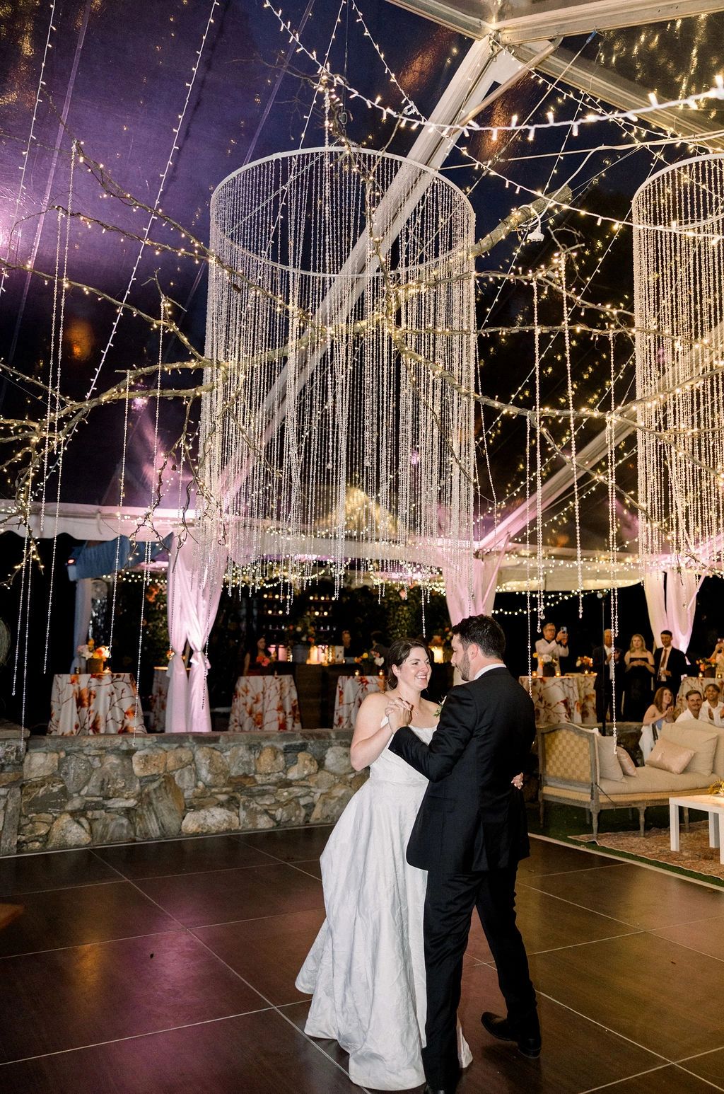 Wedding ceremony at The Saluda Inn — destination wedding venue in the NC mountains